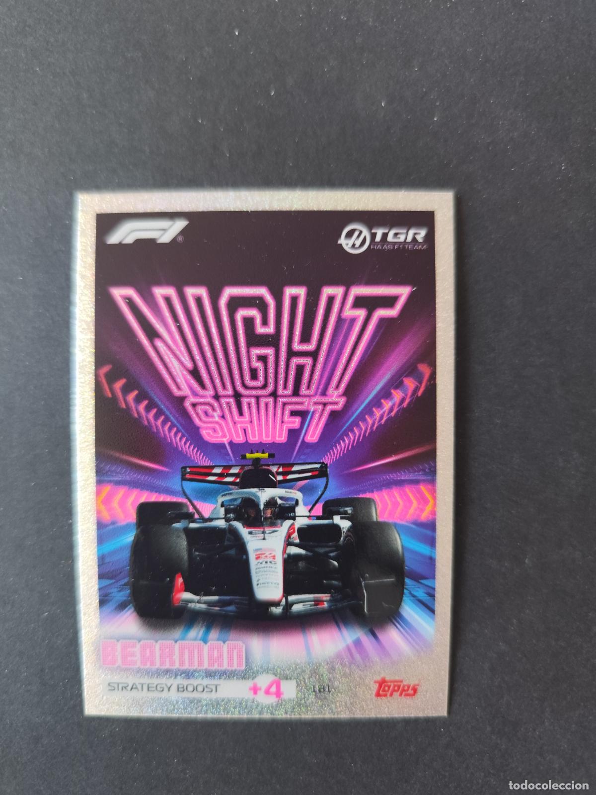 Sammelleidenschaft Sport: 181 OLIVER BEARMAN HAAS NIGHT SHIFT F&Oacute;RMULA 1 F1 TURBO ATTAX 2026 TOPPS