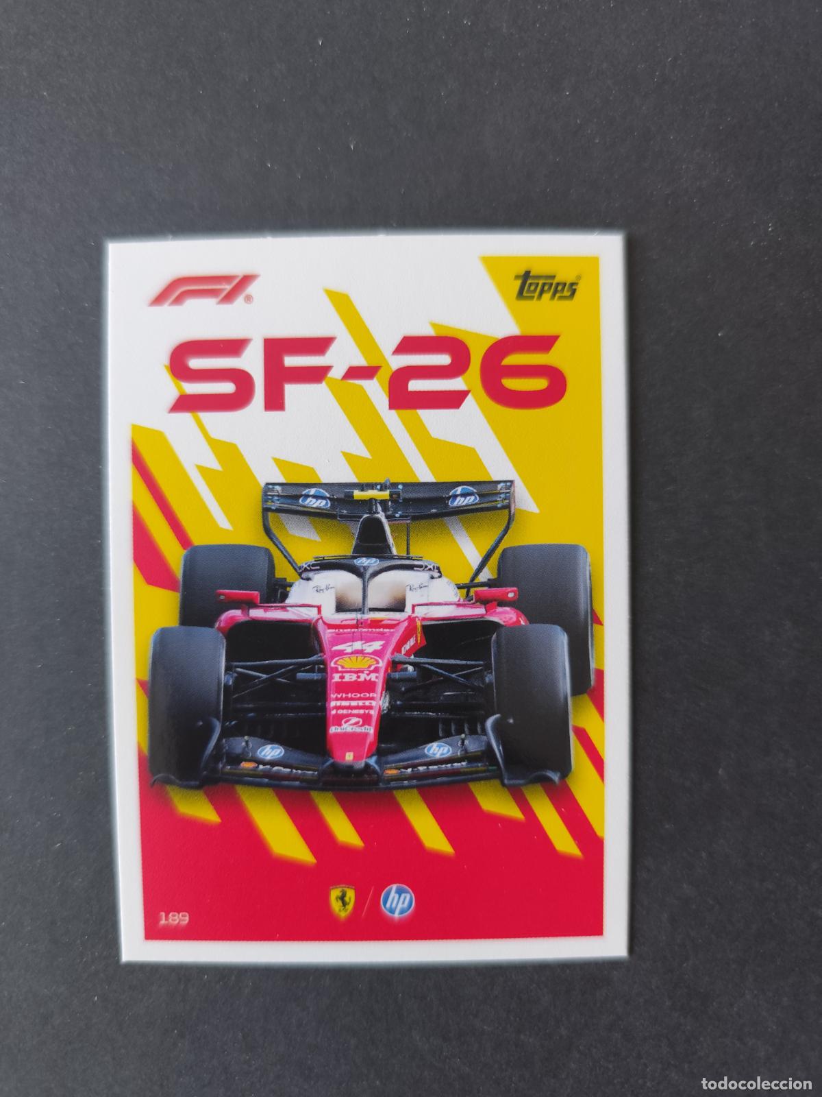 Sammelleidenschaft Sport: 189 LEWIS HAMILTON FERRARI CAR F&Oacute;RMULA 1 F1 TURBO ATTAX 2026 TOPPS