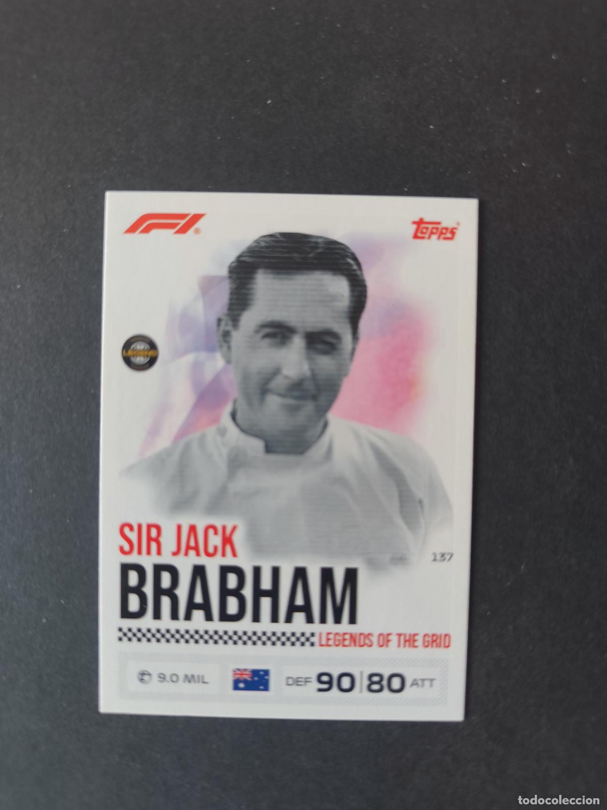 Sammelleidenschaft Sport: 137 SIR JACK BRABHAM LEGENDS OF THE GRID F&Oacute;RMULA 1 F1 TURBO ATTAX 2026 TOPPS