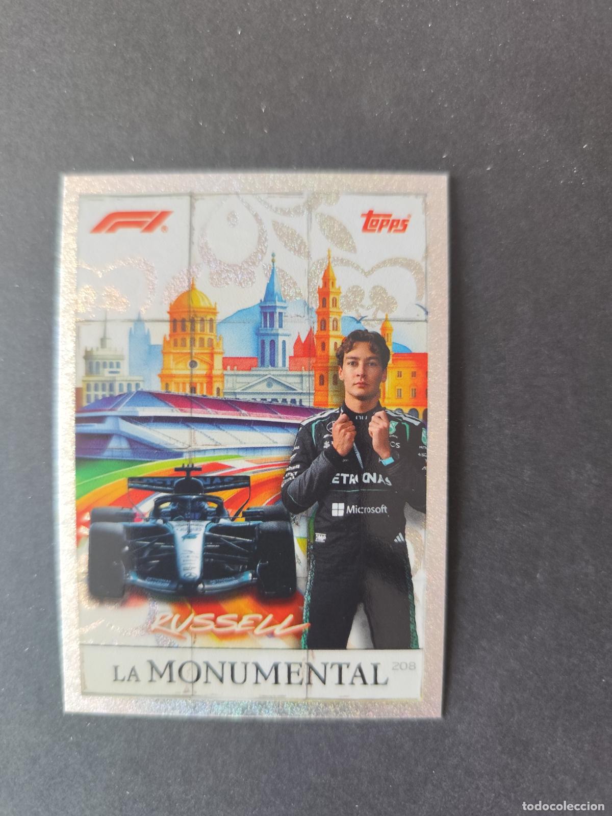Collectionnisme sportif: 208 GEORGE RUSSELL MERCEDES LA MONUMENTAL F&Oacute;RMULA 1 F1 TURBO ATTAX 2026 TOPPS
