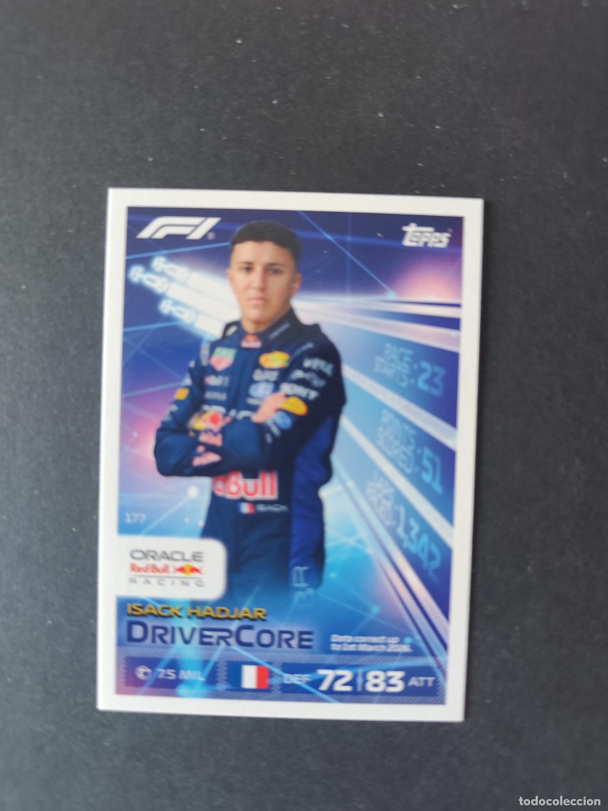 Collectionnisme sportif: 177 ISACK HADJAR RED BULL DRIVERCORE F&Oacute;RMULA 1 F1 TURBO ATTAX 2026 TOPPS