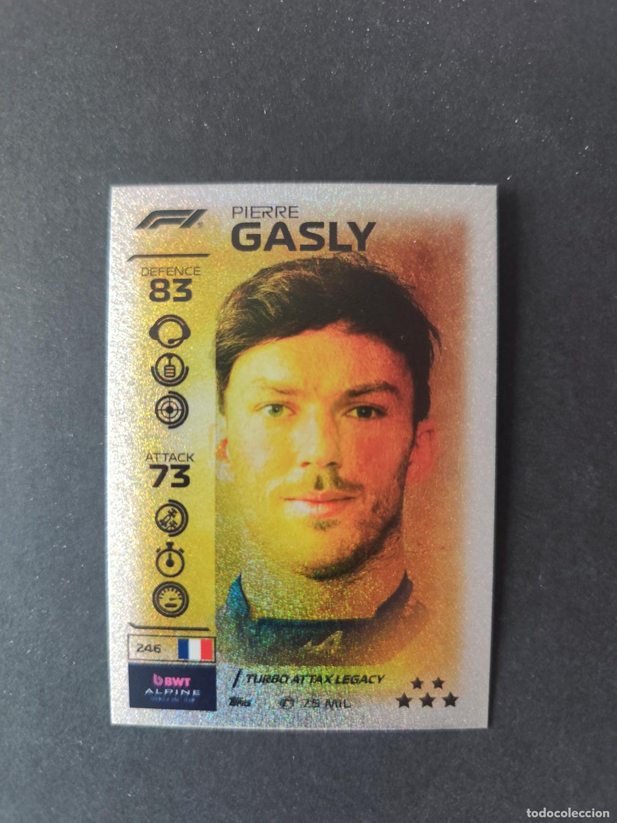 Collectionnisme sportif: 246 PIERRE GASLY ALPINE LEGACY F&Oacute;RMULA 1 F1 TURBO ATTAX 2026 TOPPS