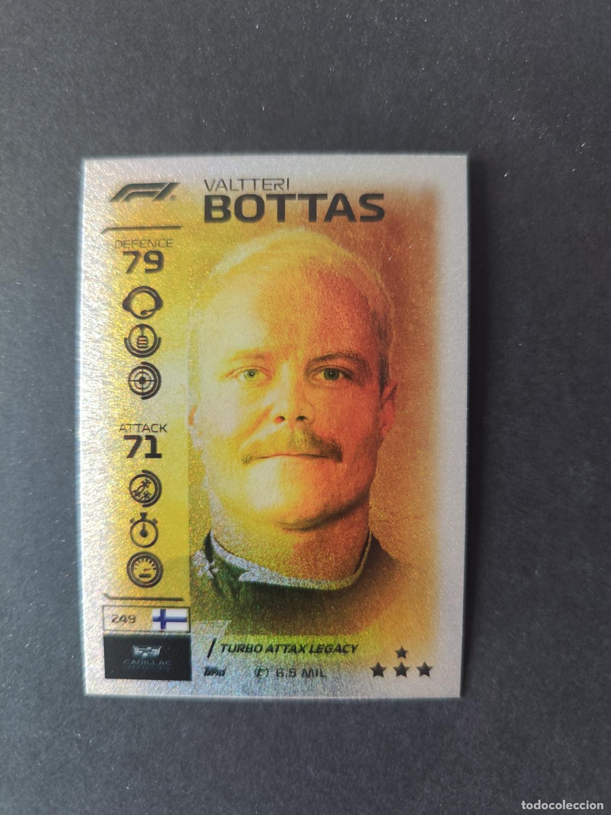 Collectionnisme sportif: 249 VALTTERI BOTTAS CADILLAC LEGACY F&Oacute;RMULA 1 F1 TURBO ATTAX 2026 TOPPS