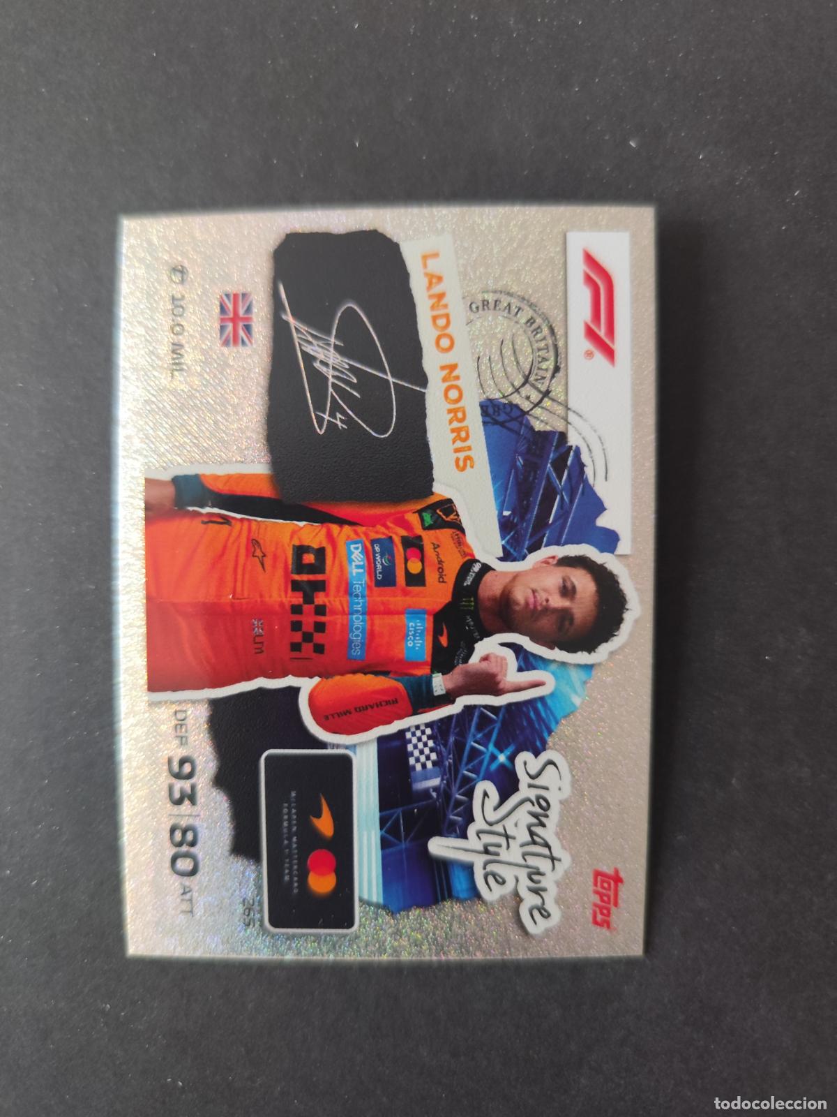 Sammelleidenschaft Sport: 265 LANDO NORRIS MCLAREN SIGNATURE STYLE F&Oacute;RMULA 1 F1 TURBO ATTAX 2026 TOPPS