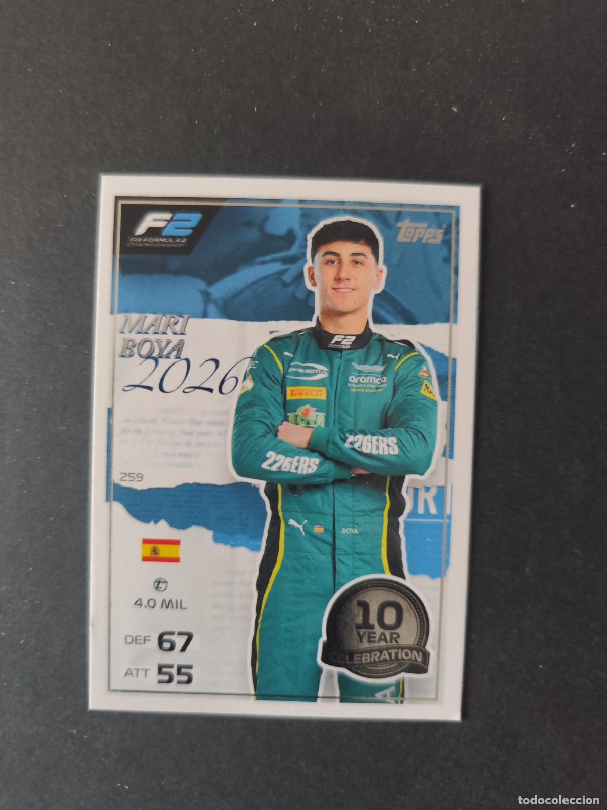 Sammelleidenschaft Sport: 259 MARI BOYA PREMA RACING F2 ONE TO WATCH F&Oacute;RMULA 1 F1 TURBO ATTAX 2026 TOPPS