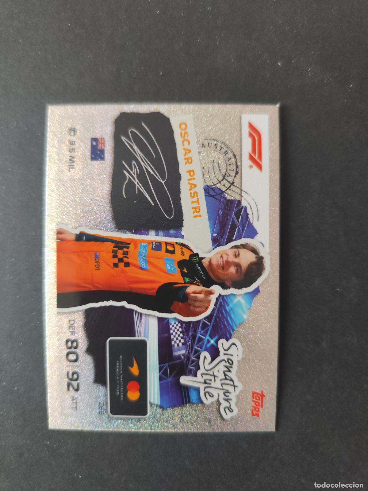 Sammelleidenschaft Sport: 266 OSCAR PIASTRI MCLAREN SIGNATURE STYLE F&Oacute;RMULA 1 F1 TURBO ATTAX 2026 TOPPS