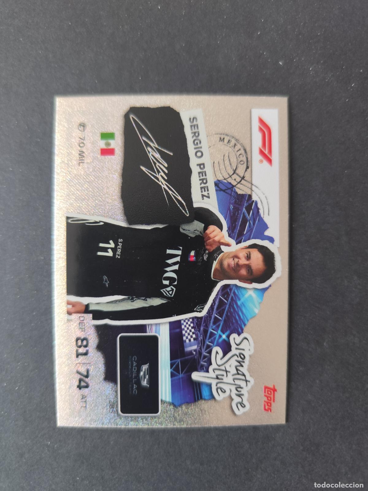 Sammelleidenschaft Sport: 285 SERGIO PEREZ CADILLAC SIGNATURE STYLE F&Oacute;RMULA 1 F1 TURBO ATTAX 2026 TOPPS
