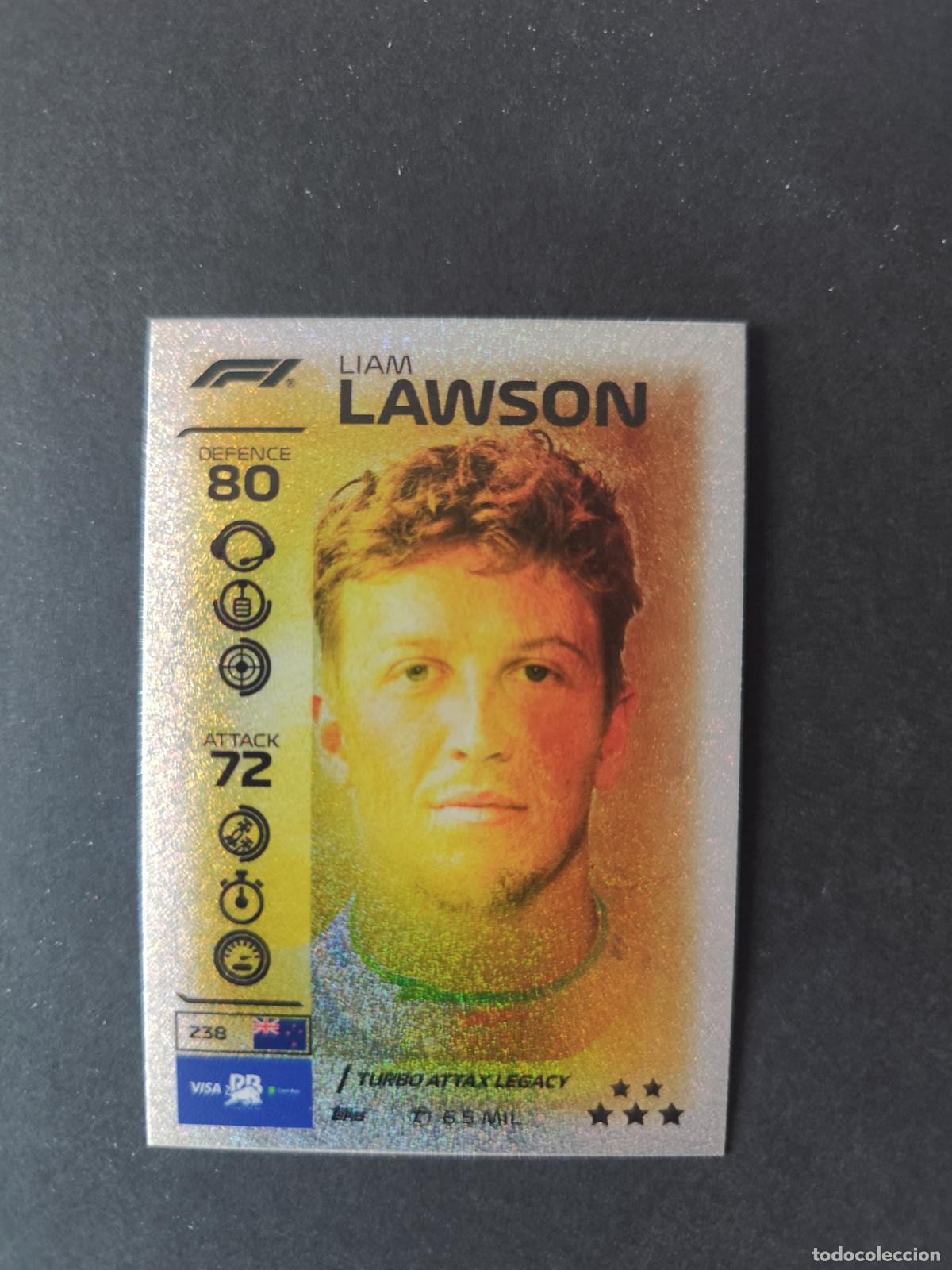 Sammelleidenschaft Sport: 238 LIAM LAWSON RACING BULLS LEGACY F&Oacute;RMULA 1 F1 TURBO ATTAX 2026 TOPPS