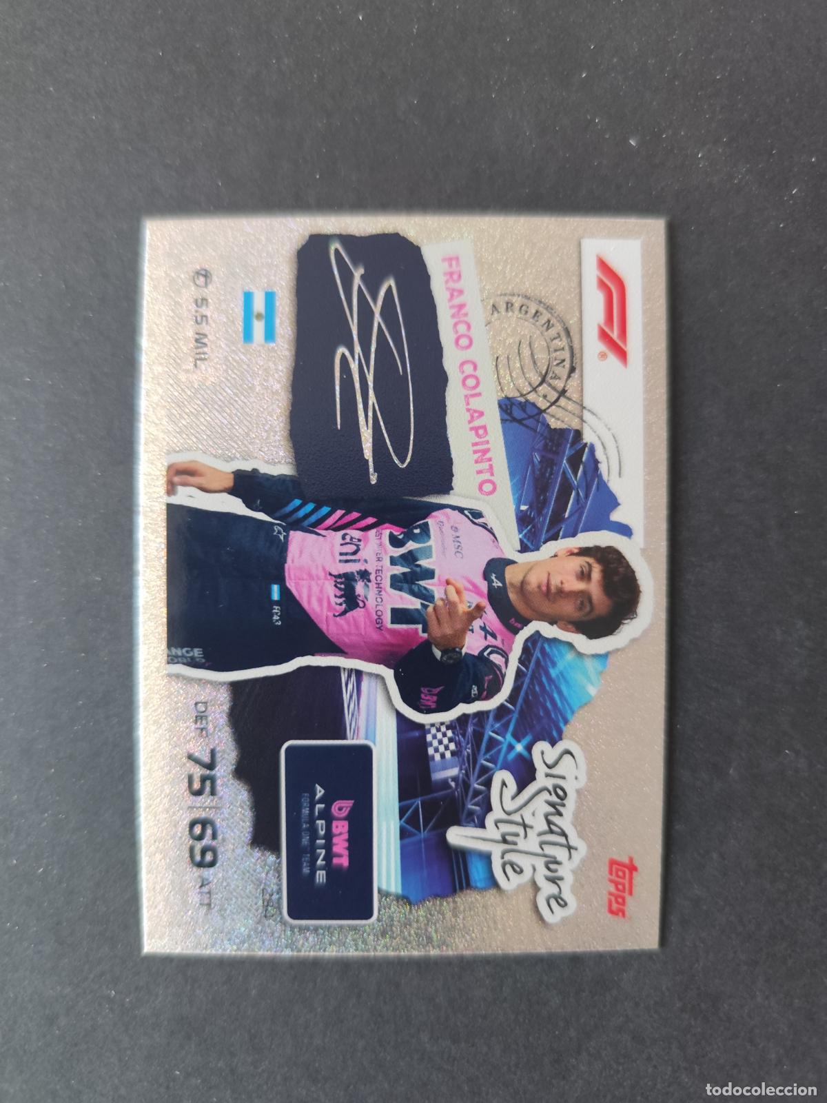 Coleccionismo deportivo: 284 FRANCO COLAPINTO ALPINE SIGNATURE STYLE F&Oacute;RMULA 1 F1 TURBO ATTAX 2026 TOPPS