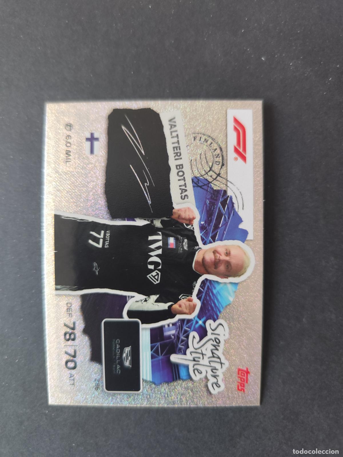 Coleccionismo deportivo: 286 VALTTERI BOTTAS CADILLAC SIGNATURE STYLE F&Oacute;RMULA 1 F1 TURBO ATTAX 2026 TOPPS