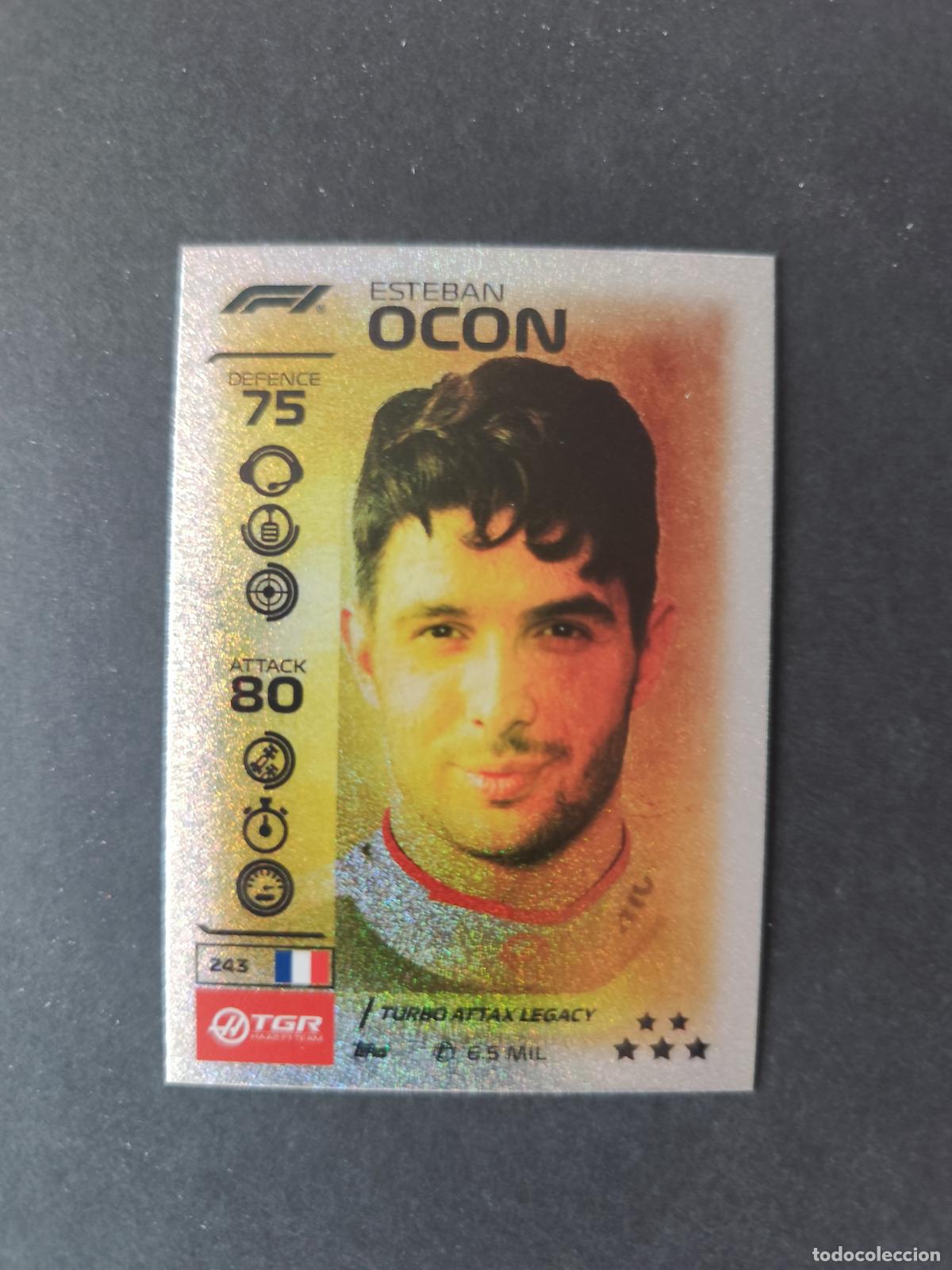 Sports collectibles: 243 ESTEBAN OCON HAAS LEGACY F&Oacute;RMULA 1 F1 TURBO ATTAX 2026 TOPPS