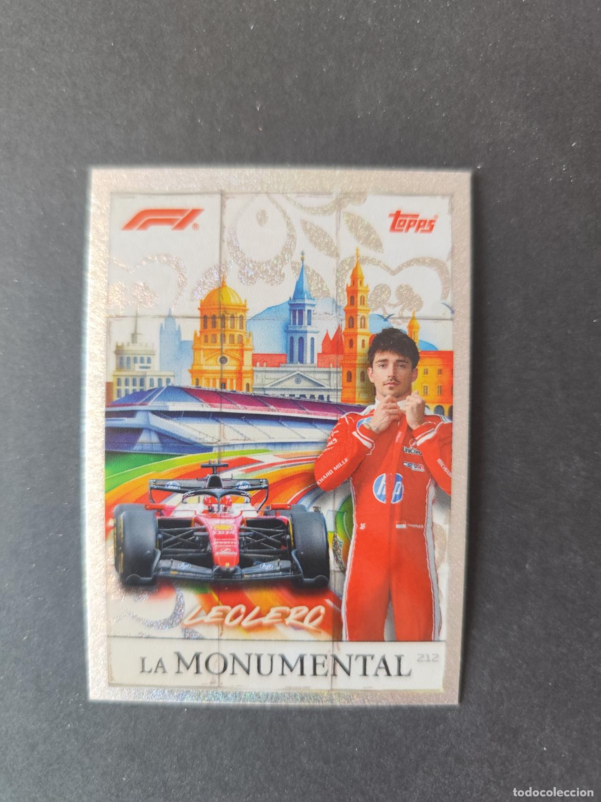 Sports collectibles: 212 CHARLES LECLERC FERRARI LA MONUMENTAL F&Oacute;RMULA 1 F1 TURBO ATTAX 2026 TOPPS