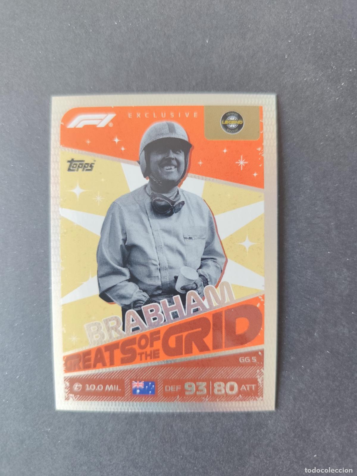 Coleccionismo deportivo: GG 5 SIR JACK BRABHAM GREATS OF THE GRID F&Oacute;RMULA 1 F1 TURBO ATTAX 2026 TOPPS