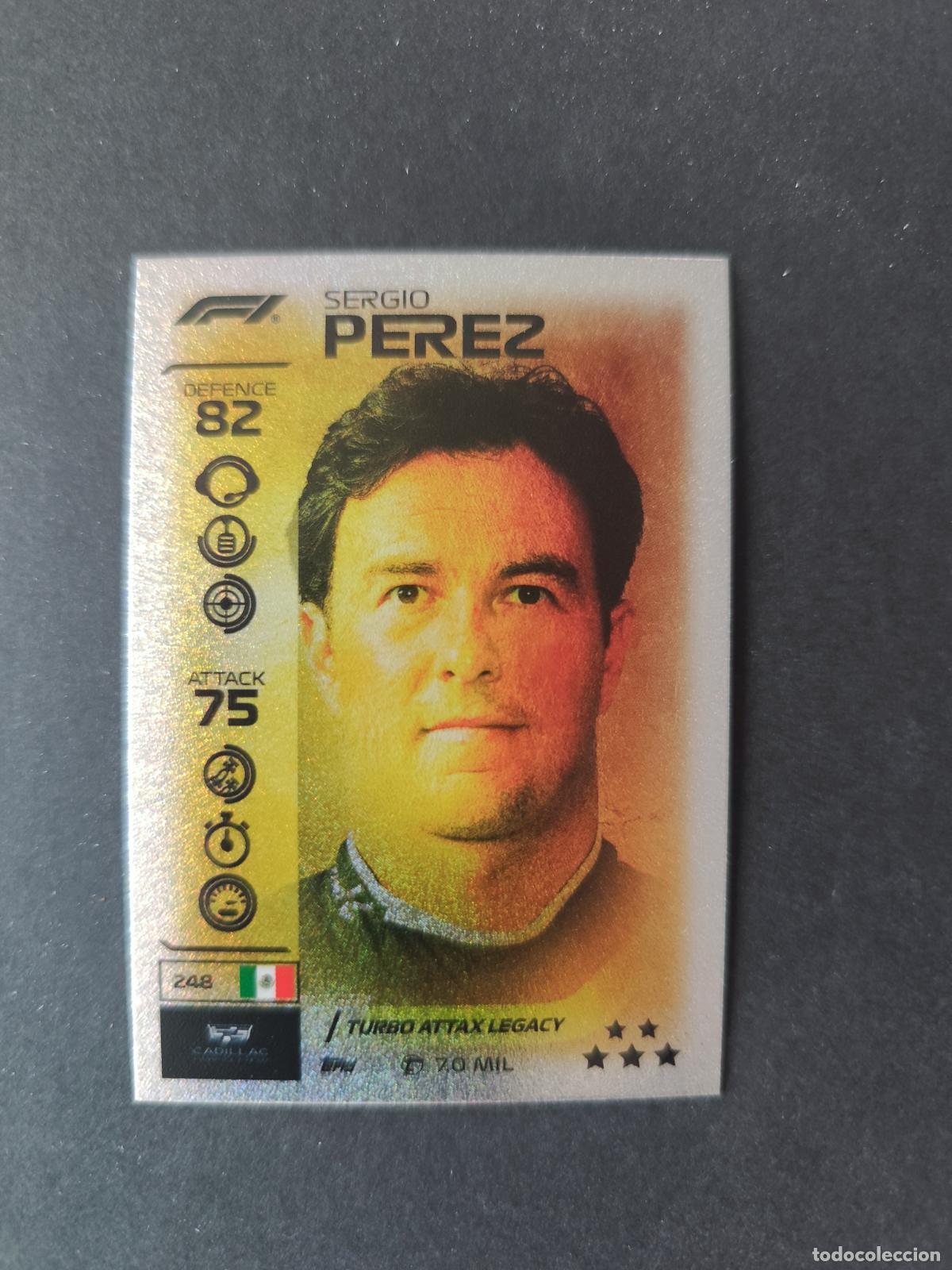 Coleccionismo deportivo: 248 SERGIO PEREZ CADILLAC LEGACY F&Oacute;RMULA 1 F1 TURBO ATTAX 2026 TOPPS