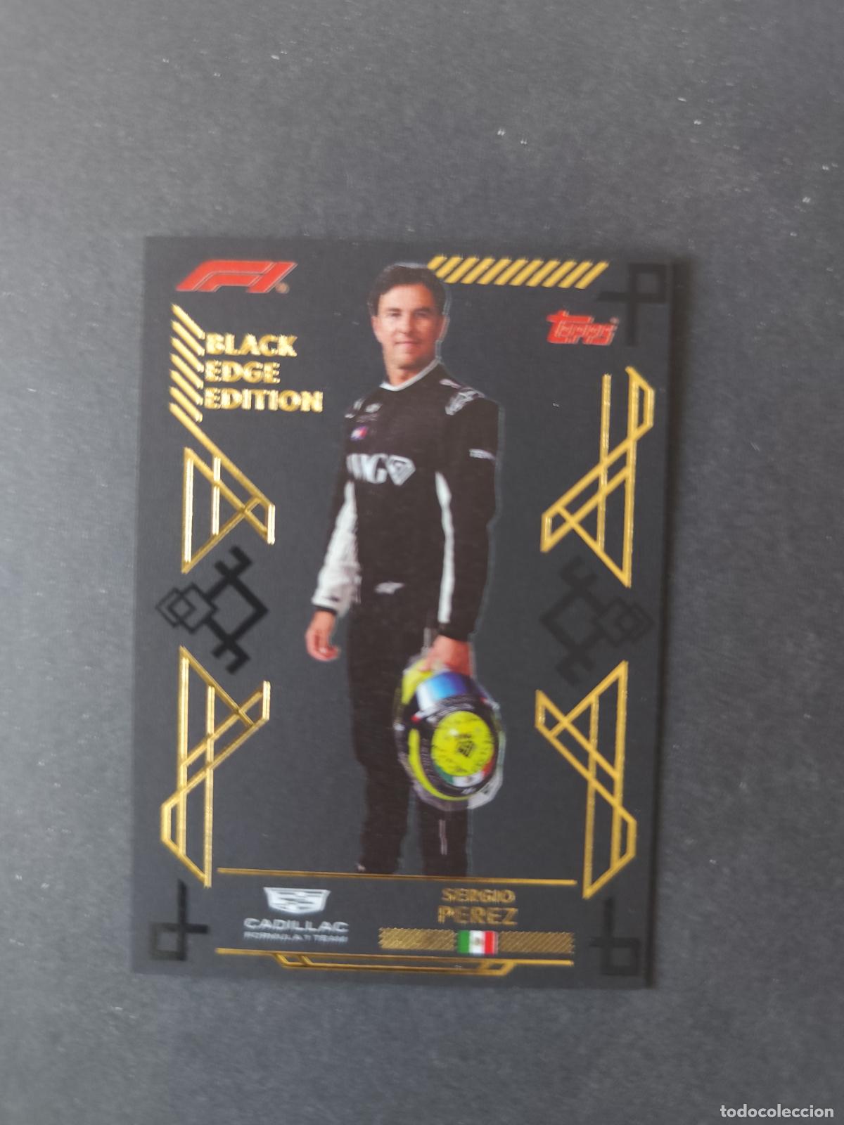 Coleccionismo deportivo: 306 SERGIO PEREZ CADILLAC BLACK EDGE F&Oacute;RMULA 1 F1 TURBO ATTAX 2026 TOPPS