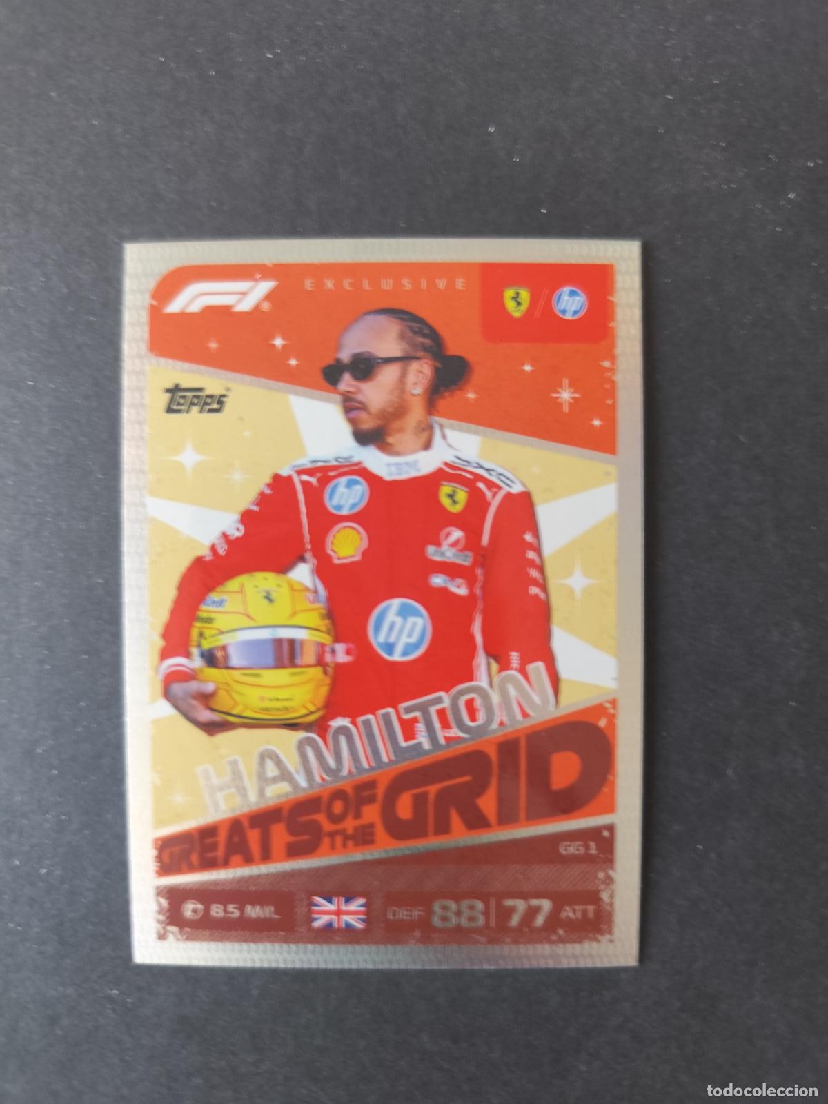 Coleccionismo deportivo: GG 1 LEWIS HAMILTON FERRARI GREATS OF THE GRID F&Oacute;RMULA 1 F1 TURBO ATTAX 2026 TOPPS