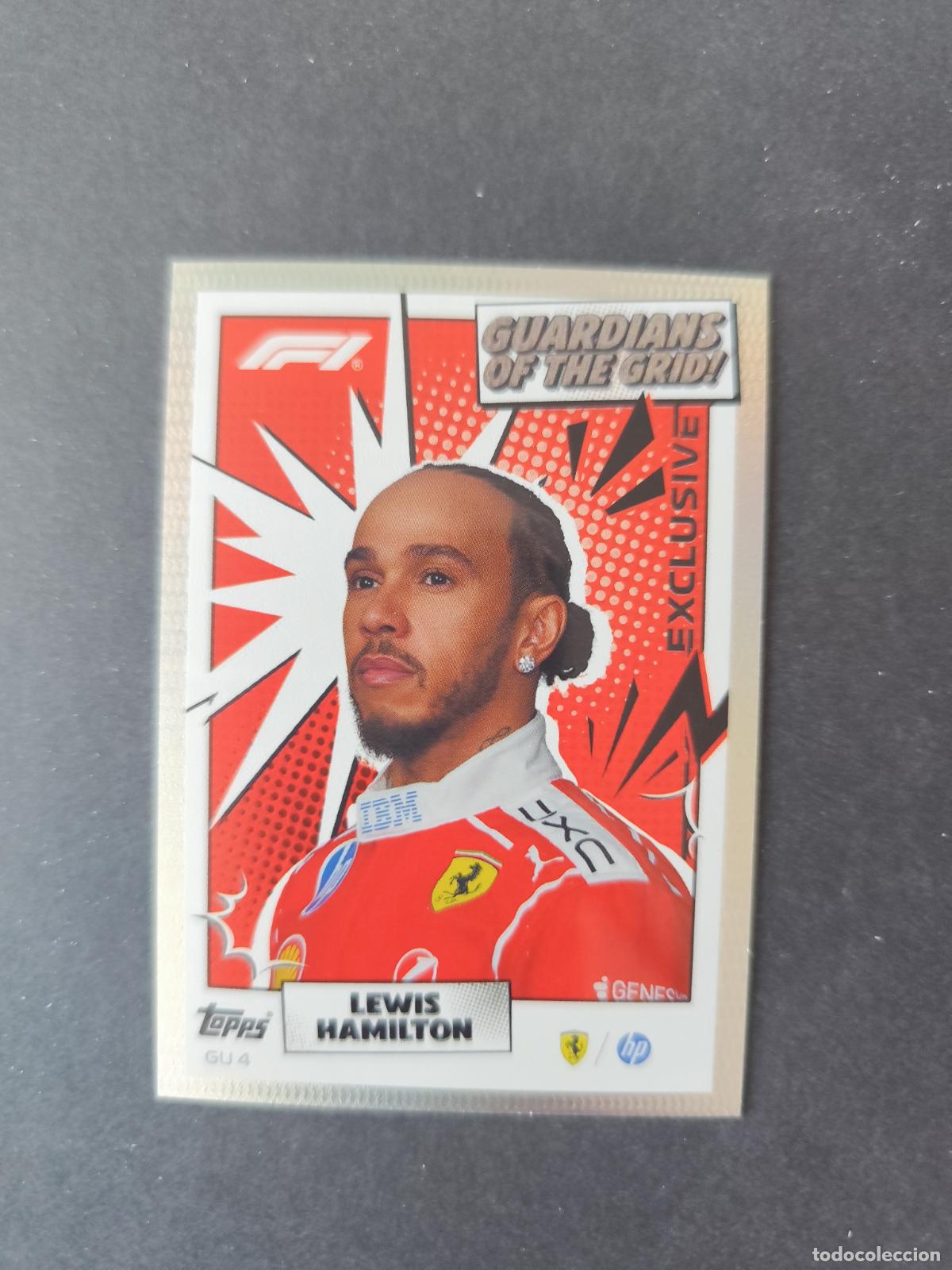 Coleccionismo deportivo: GU 4 LEWIS HAMILTON FERRARI GUARDIANS OF THE GRID F&Oacute;RMULA 1 F1 TURBO ATTAX 2026 TOPPS