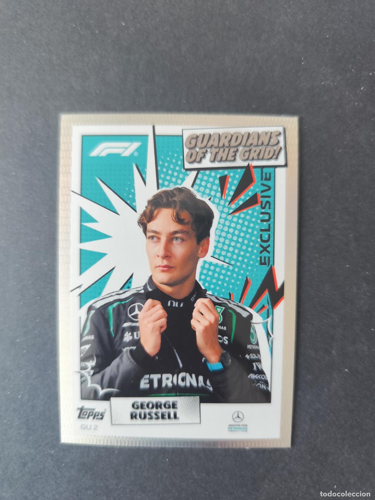 Coleccionismo deportivo: GU 2 GEORGE RUSSELL MERCEDES GUARDIANS OF THE GRID F&Oacute;RMULA 1 F1 TURBO ATTAX 2026 TOPPS
