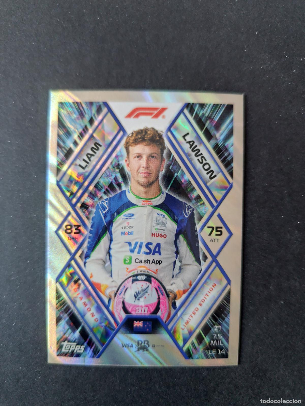 Coleccionismo deportivo: LE 14 LIAM LAWSON RACING BULLS LIMITED EDITION EDICI&Oacute;N LIMITADA F&Oacute;RMULA 1 F1 TURBO ATTAX 2026 TOPPS