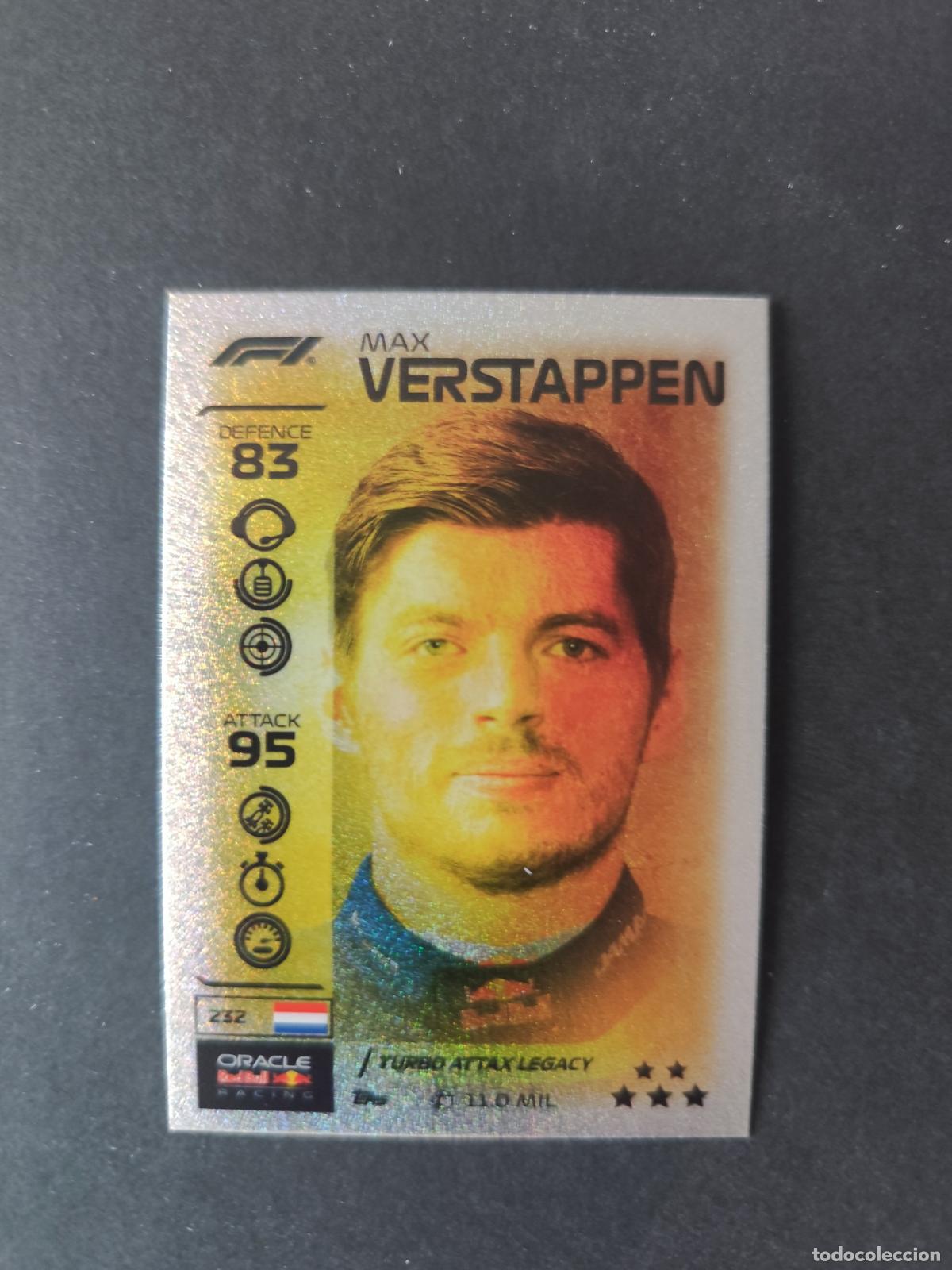 Coleccionismo deportivo: 232 MAX VERSTAPPEN RED BULL LEGACY F&Oacute;RMULA 1 F1 TURBO ATTAX 2026 TOPPS
