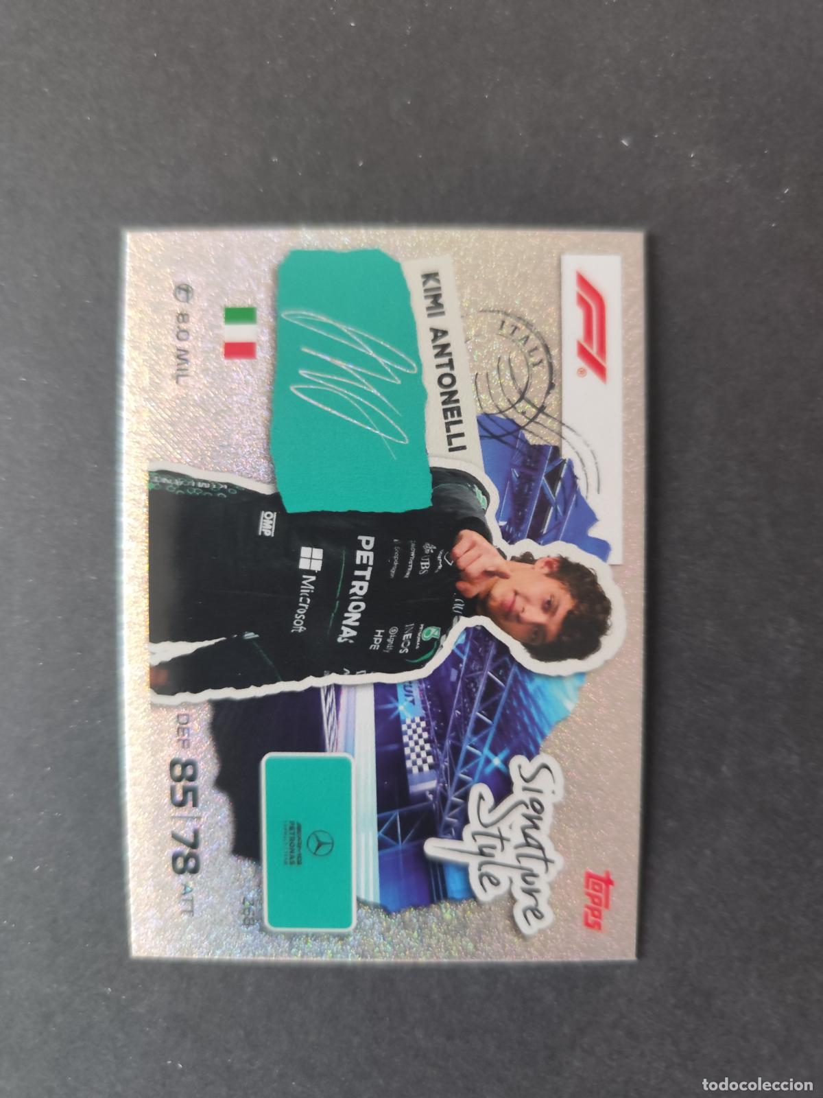 Coleccionismo deportivo: 268 KIMI ANTONELLI MERCEDES SIGNATURE STYLE F&Oacute;RMULA 1 F1 TURBO ATTAX 2026 TOPPS