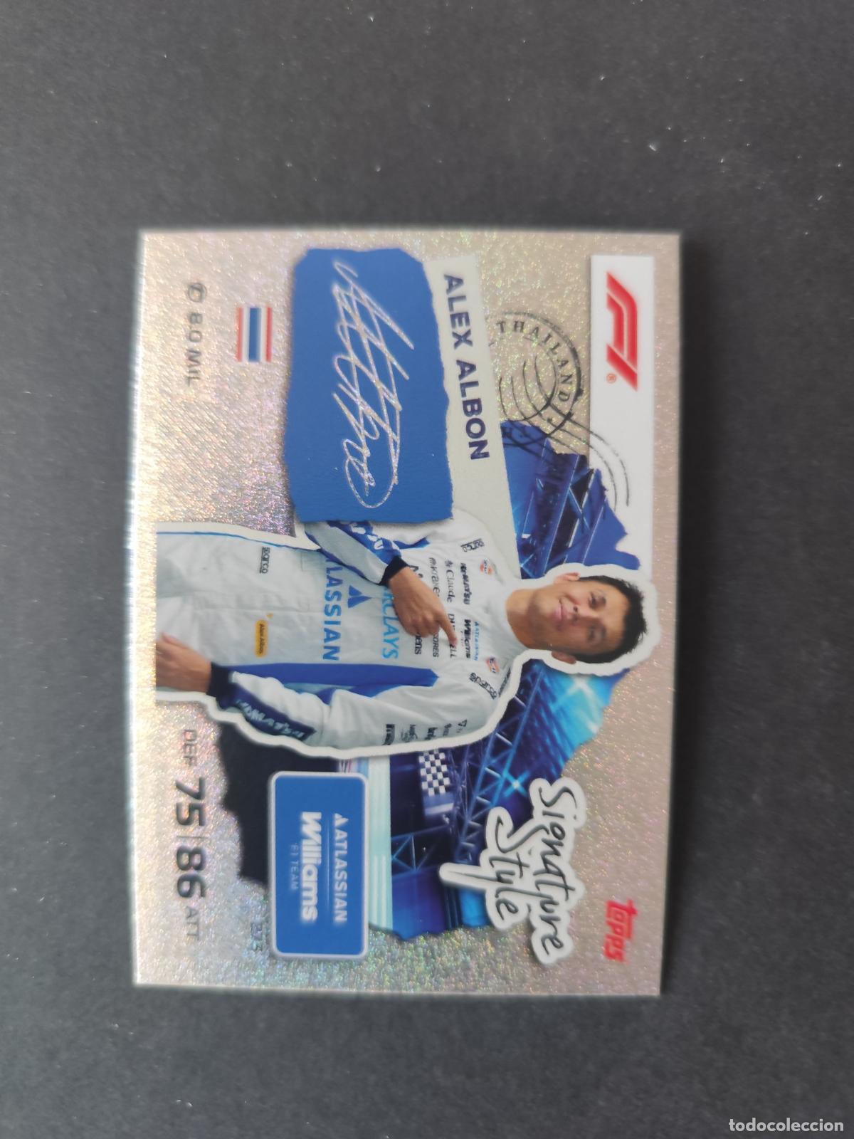 Coleccionismo deportivo: 273 ALEX ALBON WILLIAMS SIGNATURE STYLE F&Oacute;RMULA 1 F1 TURBO ATTAX 2026 TOPPS