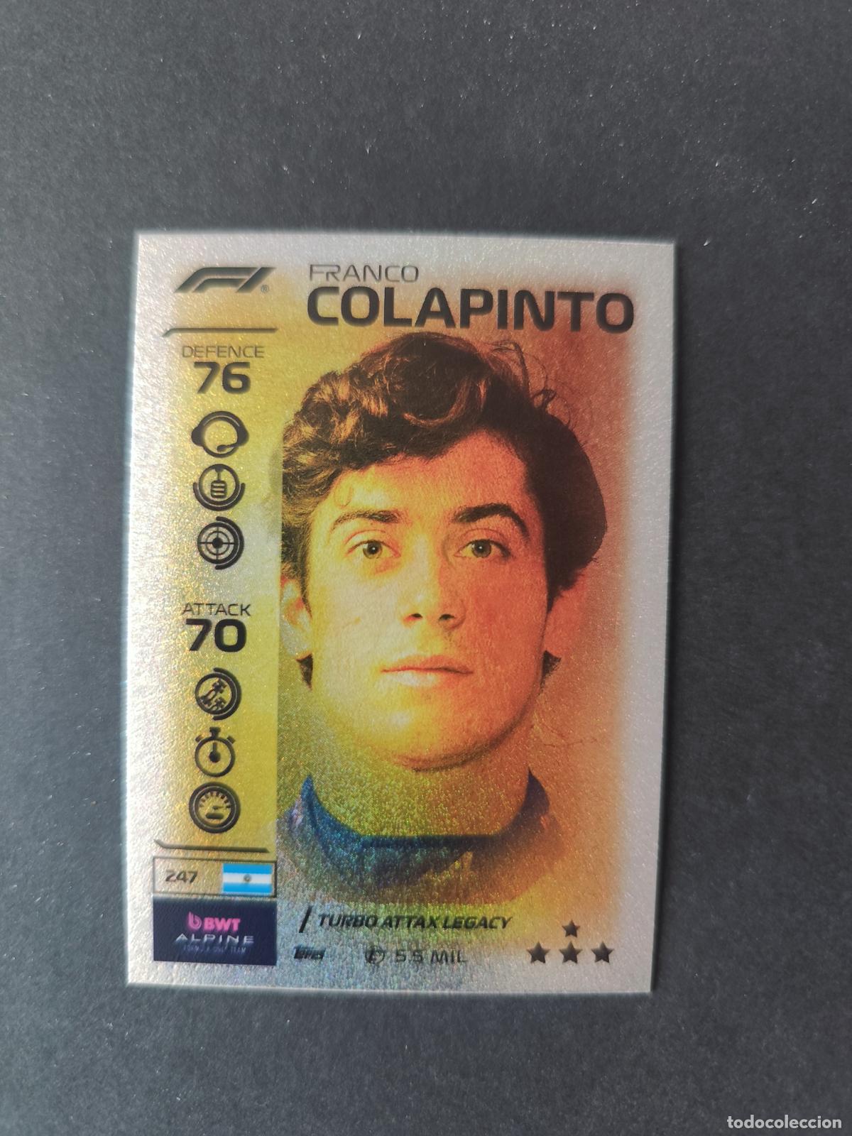 Coleccionismo deportivo: 247 FRANCO COLAPINTO ALPINE LEGACY F&Oacute;RMULA 1 F1 TURBO ATTAX 2026 TOPPS