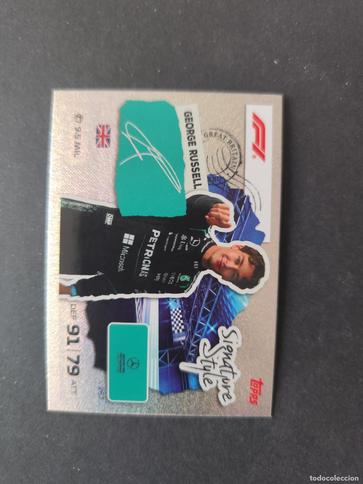 Coleccionismo deportivo: 267 GEORGE RUSSELL MERCEDES SIGNATURE STYLE F&Oacute;RMULA 1 F1 TURBO ATTAX 2026 TOPPS