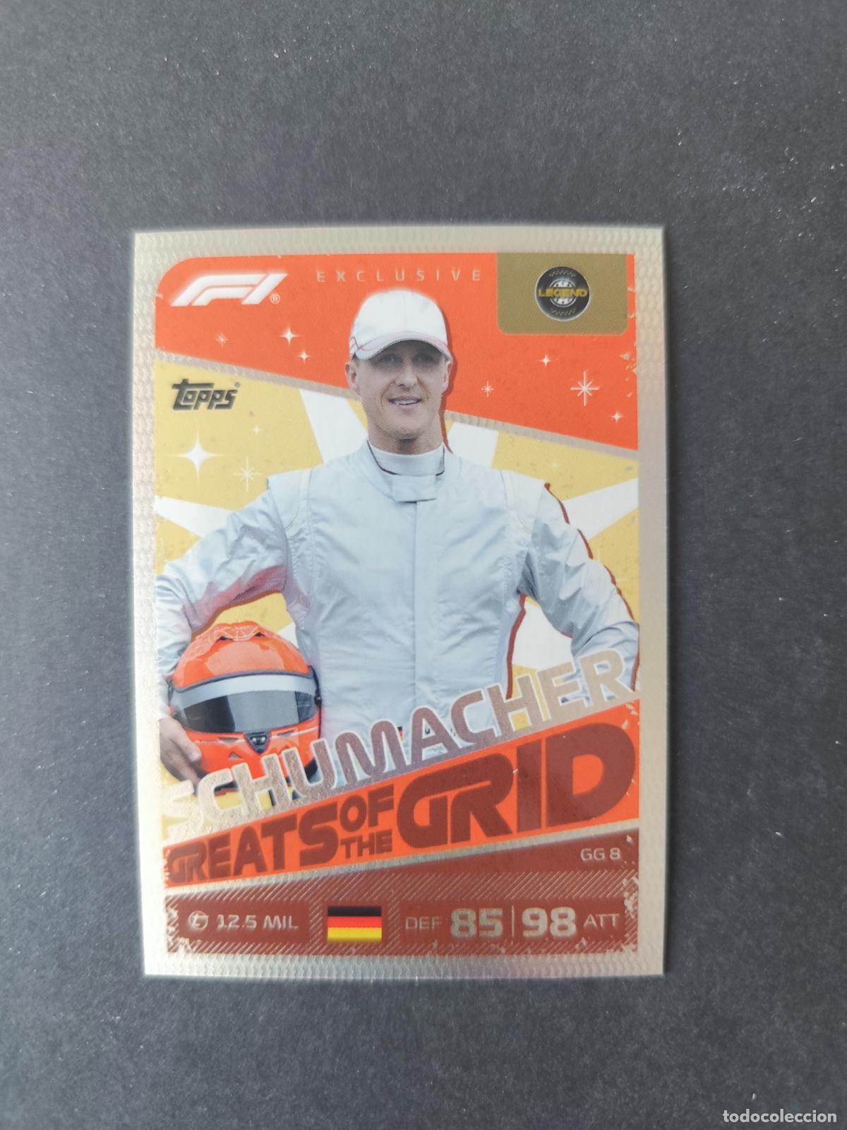 Coleccionismo deportivo: GG 8 MICHAEL SCHUMACHER GREATS OF THE GRID F&Oacute;RMULA 1 F1 TURBO ATTAX 2026 TOPPS
