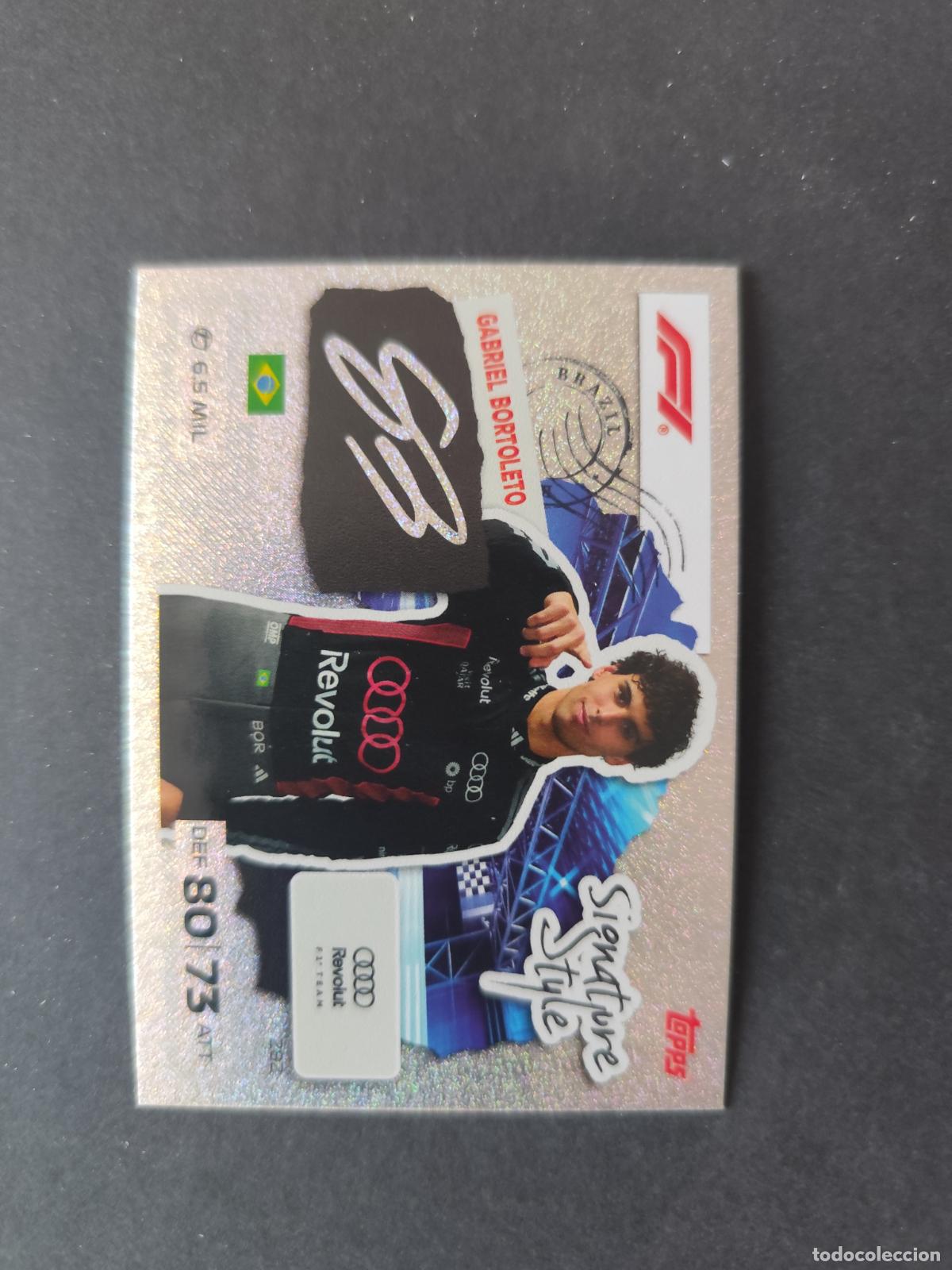 Coleccionismo deportivo: 282 GABRIEL BORTOLETO AUDI SIGNATURE STYLE F&Oacute;RMULA 1 F1 TURBO ATTAX 2026 TOPPS