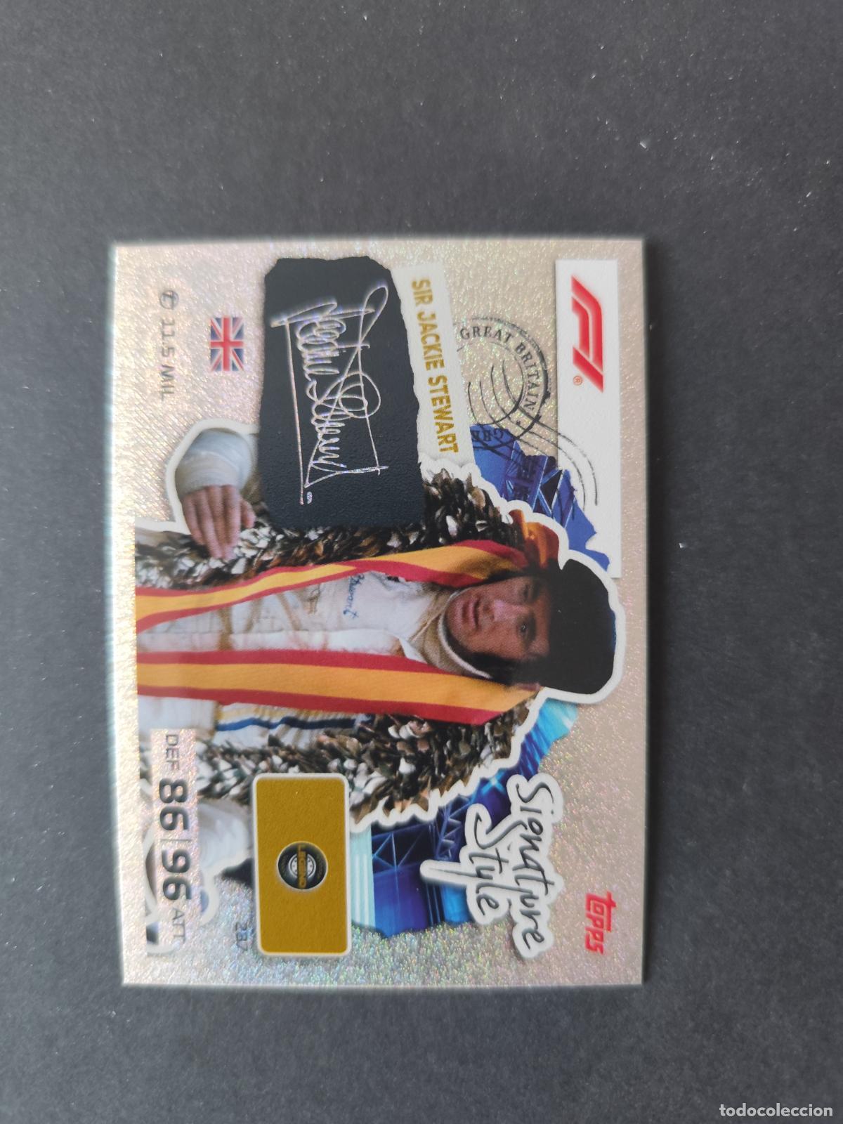 Coleccionismo deportivo: 287 SIR JACKIE STEWART SIGNATURE STYLE F&Oacute;RMULA 1 F1 TURBO ATTAX 2026 TOPPS