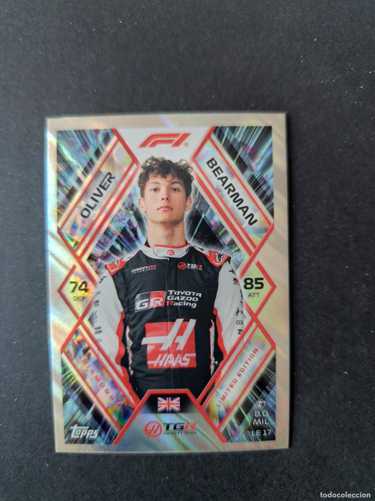 Coleccionismo deportivo: LE 17 OLIVER BEARMAN HAAS LIMITED EDITION EDICI&Oacute;N LIMITADA F&Oacute;RMULA 1 F1 TURBO ATTAX 2026 TOPPS