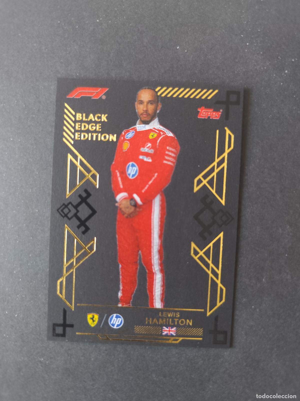 Coleccionismo deportivo: 302 LEWIS HAMILTON FERRARI BLACK EDGE F&Oacute;RMULA 1 F1 TURBO ATTAX 2026 TOPPS