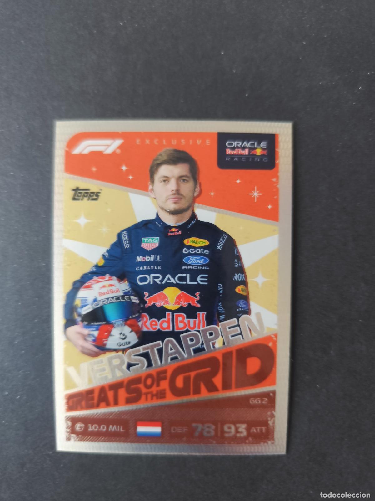 Coleccionismo deportivo: GG 2 MAX VERSTAPPEN RED BULL GREATS OF THE GRID F&Oacute;RMULA 1 F1 TURBO ATTAX 2026 TOPPS