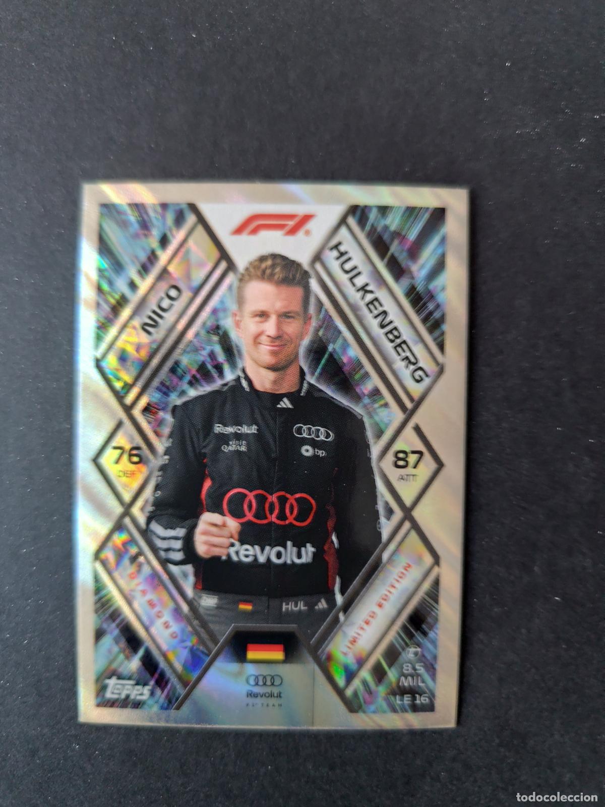 Coleccionismo deportivo: LE 16 NICO HULKENBERG AUDI LIMITED EDITION EDICI&Oacute;N LIMITADA F&Oacute;RMULA 1 F1 TURBO ATTAX 2026 TOPPS