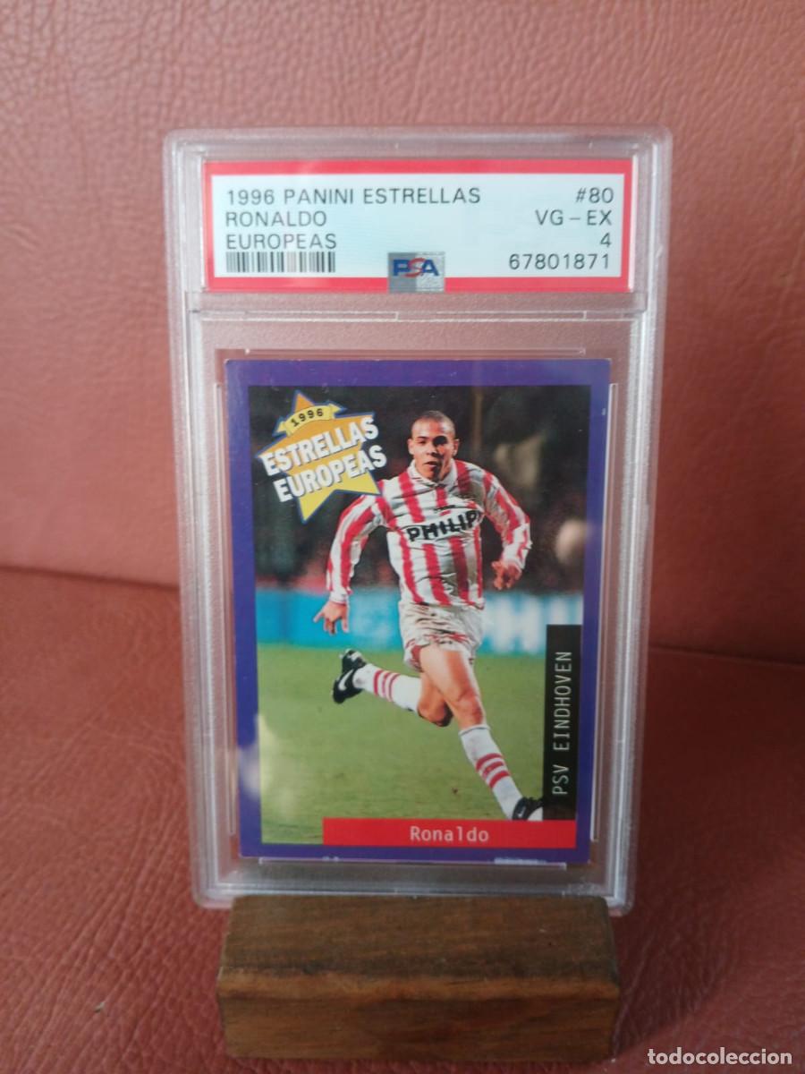 Coleccionismo deportivo: 1996 PANINI ESTRELLAS RONALDO ROOKIE EUROPEAS 80 PS4