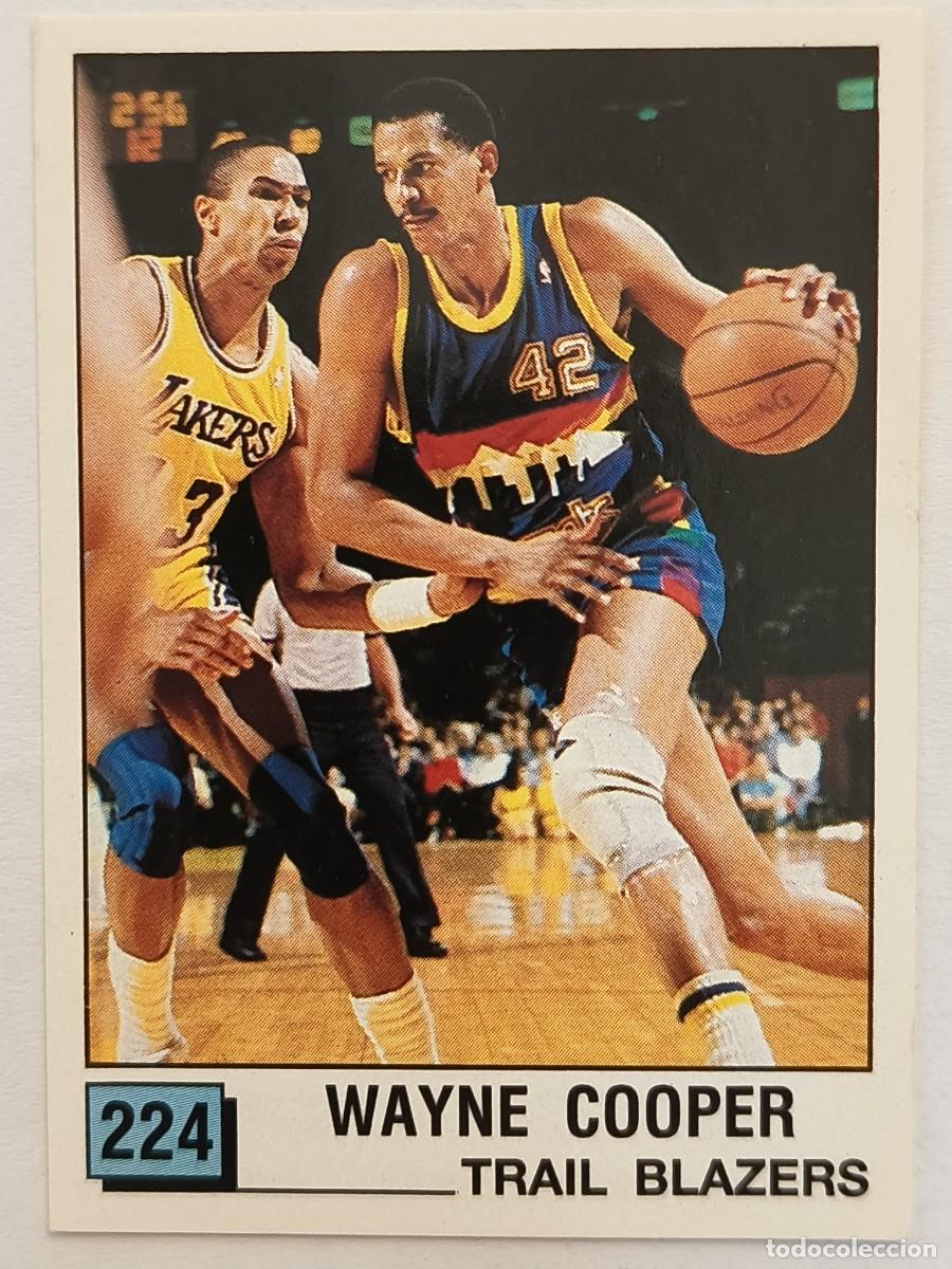 Coleccionismo deportivo: #224 WAYNE COOPER (PORTLAND TRAIL BLAZERS) BASKET NBA 90 PANINI