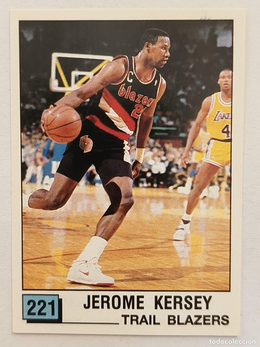 Coleccionismo deportivo: #221 JEROME KERSEY (PORTLAND TRAIL BLAZERS) BASKET NBA 90 PANINI