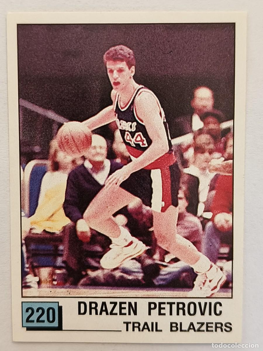 Coleccionismo deportivo: #220 DRAZEN PETROVIC (PORTLAND TRAIL BLAZERS) BASKET NBA 90 PANINI