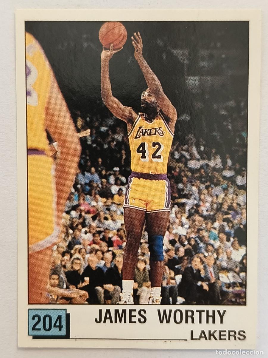 Coleccionismo deportivo: #204 JAMES WORTHY (LOS ANGELES LAKERS) BASKET NBA 90 PANINI