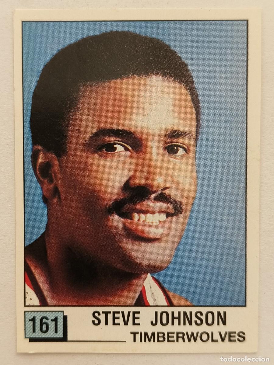 Coleccionismo deportivo: #161 STEVE JOHNSON (MINNESOTA TIMBERWOLVES) BASKET NBA 90 PANINI