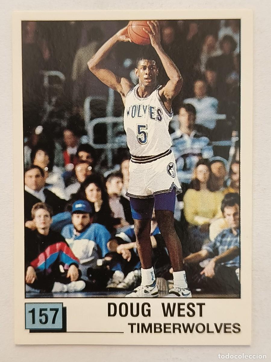 Coleccionismo deportivo: #157 DOUG WEST (MINNESOTA TIMBERWOLVES) BASKET NBA 90 PANINI