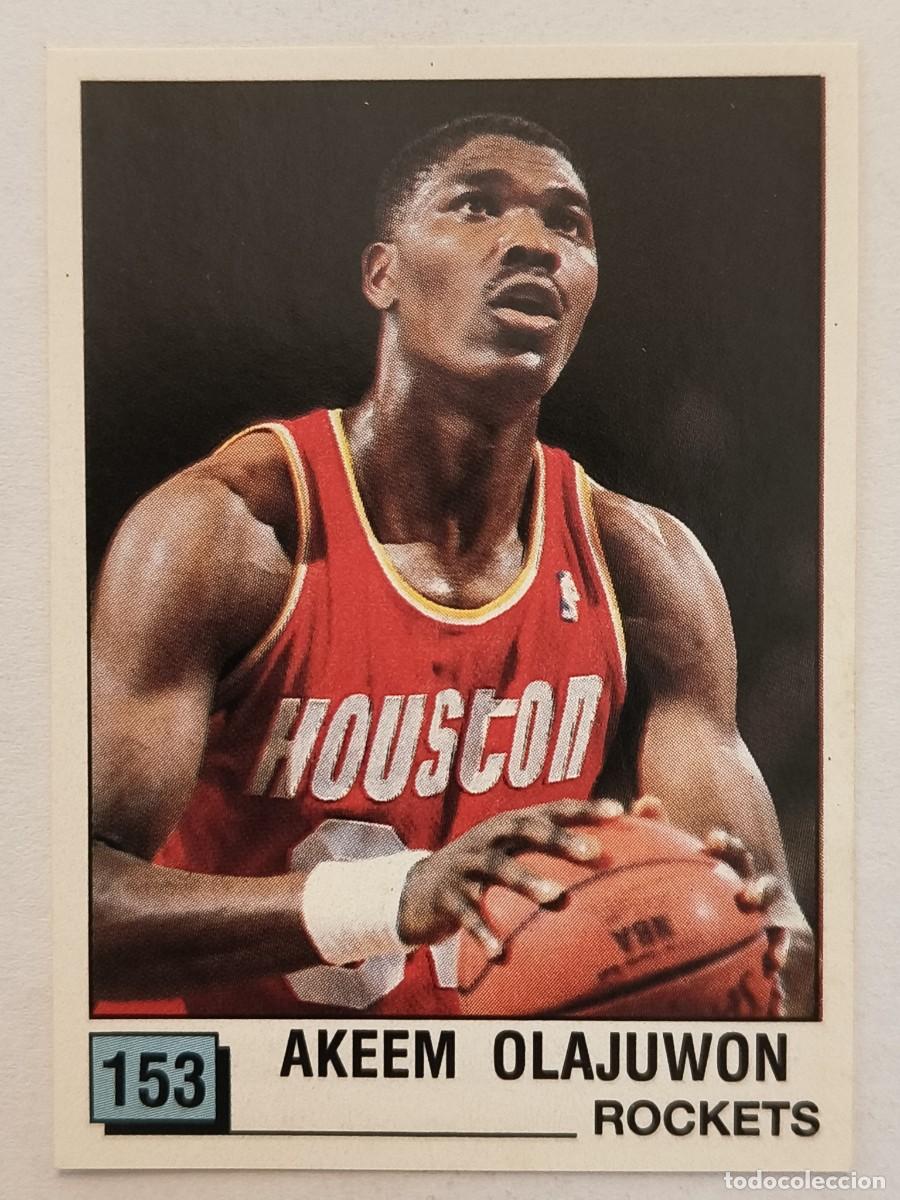 Coleccionismo deportivo: #153 AKEEM OLAJUWON (HOUSTON ROCKETS) BASKET NBA 90 PANINI