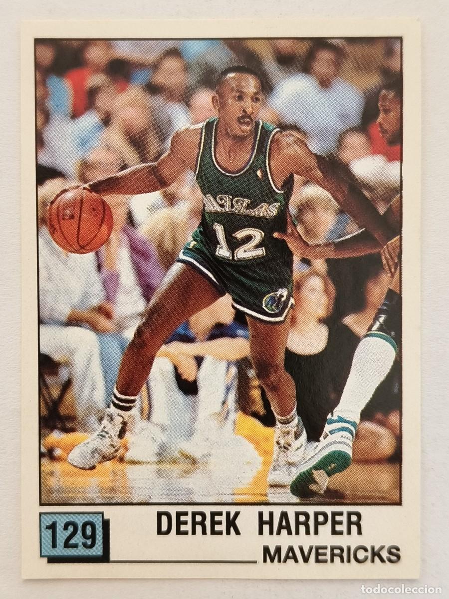 Colecionismo desportivo: #129 DEREK HARPER (DALLAS MAVERICKS) BASKET NBA 90 PANINI