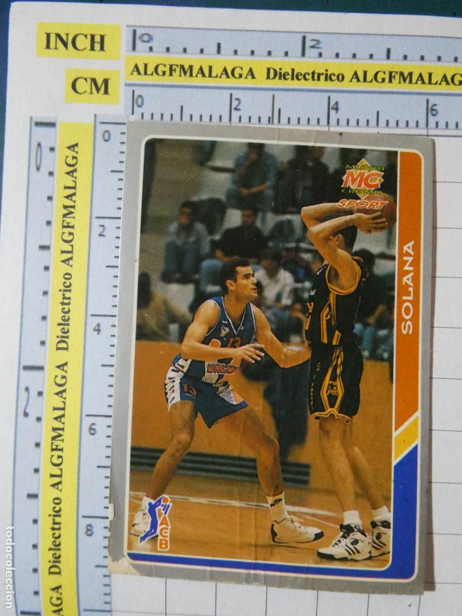 Coleccionismo deportivo: CROMO TARJETA DE BALONCESTO. 161 SOLANA CB VALVI GIRONA ACB95 ACB 95 1995. MUNDI CROMO.