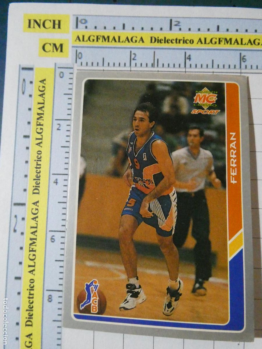 Coleccionismo deportivo: CROMO TARJETA DE BALONCESTO. 159 FERRAN CB VALVI GIRONA ACB95 ACB 95 1995. MUNDI CROMO.