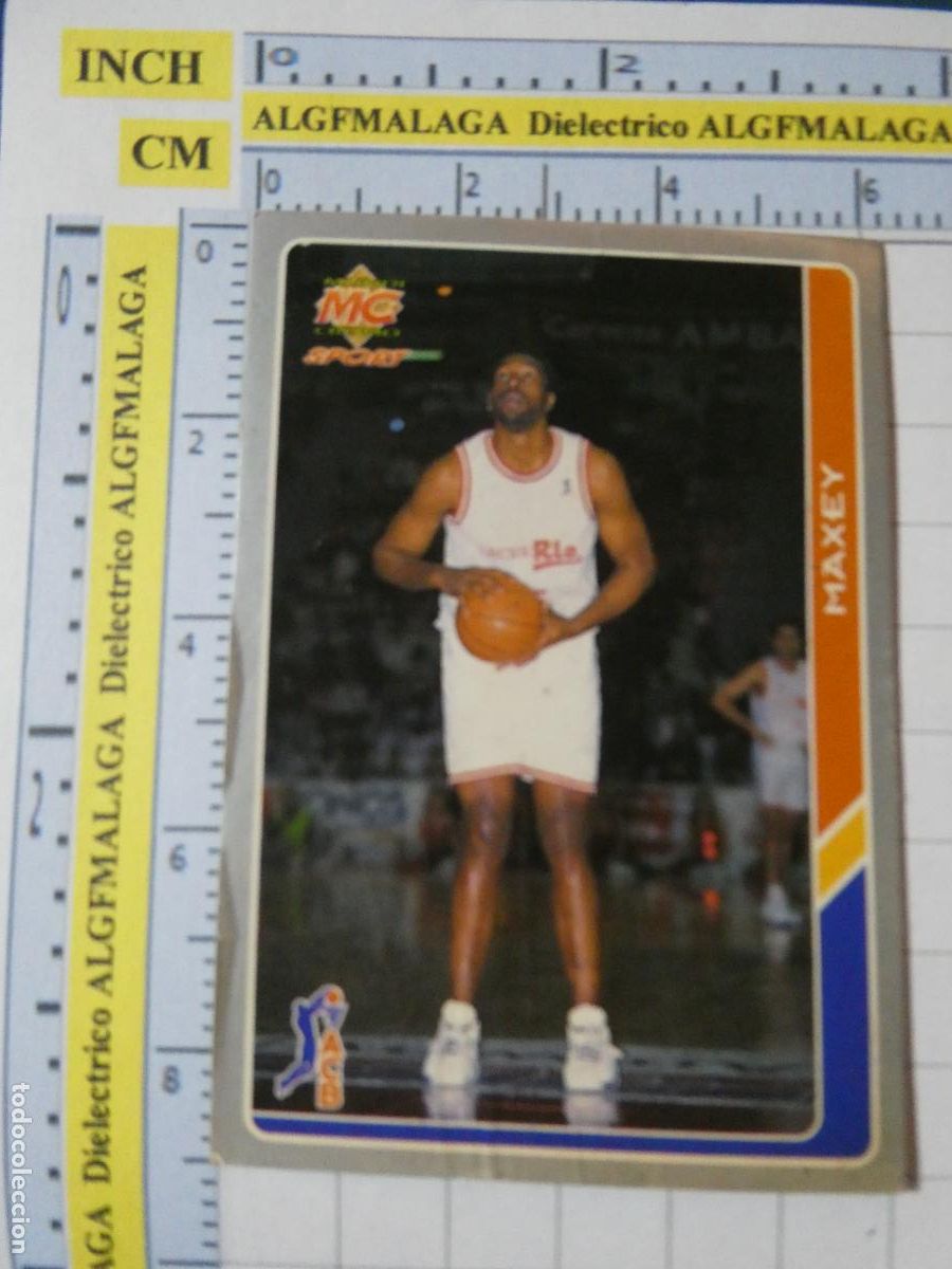 Coleccionismo deportivo: CROMO TARJETA DE BALONCESTO. 153 MAXEY CB BREOG&Aacute;N LUGO ACB95 ACB 95 1995. MUNDI CROMO.