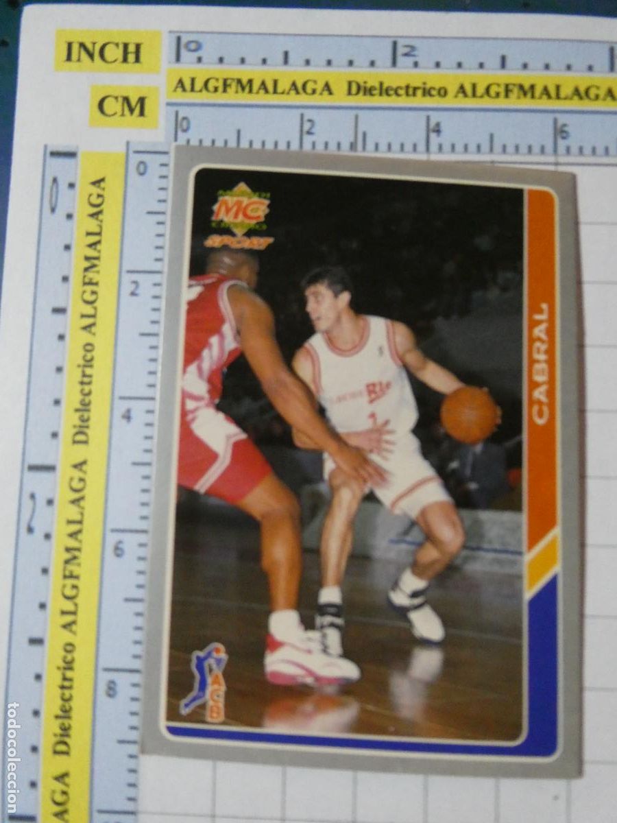 Coleccionismo deportivo: CROMO TARJETA DE BALONCESTO. 148 CABRAL CB BREOG&Aacute;N LUGO ACB95 ACB 95 1995. MUNDI CROMO.