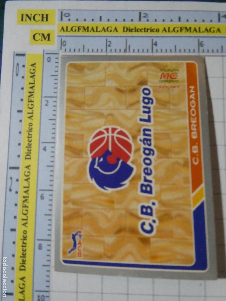 Coleccionismo deportivo: CROMO TARJETA DE BALONCESTO. 145 ESCUDO CB BREOG&Aacute;N LUGO ACB95 ACB 95 1995. MUNDI CROMO.
