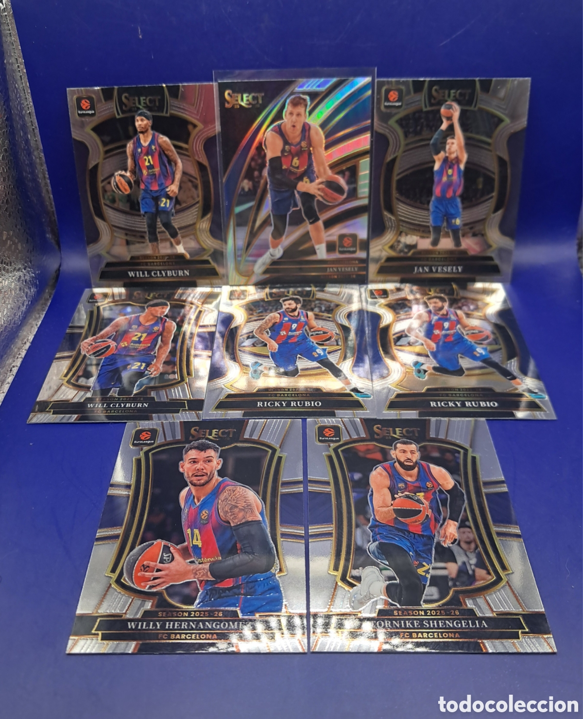 Coleccionismo deportivo: Lote 8 Cartas Select Euroliga F.C Barcelona Panini - Basket - Baloncesto -